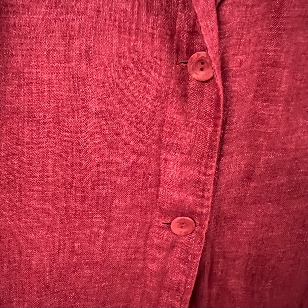 Eileen Fisher Organic Linen Longline Jacket - Picture 6 of 11